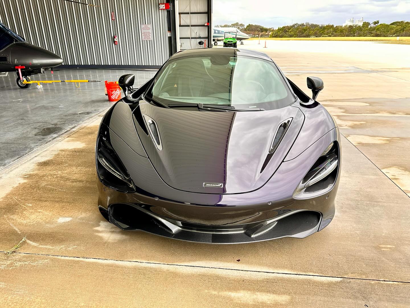 Detailed luxury car exterior