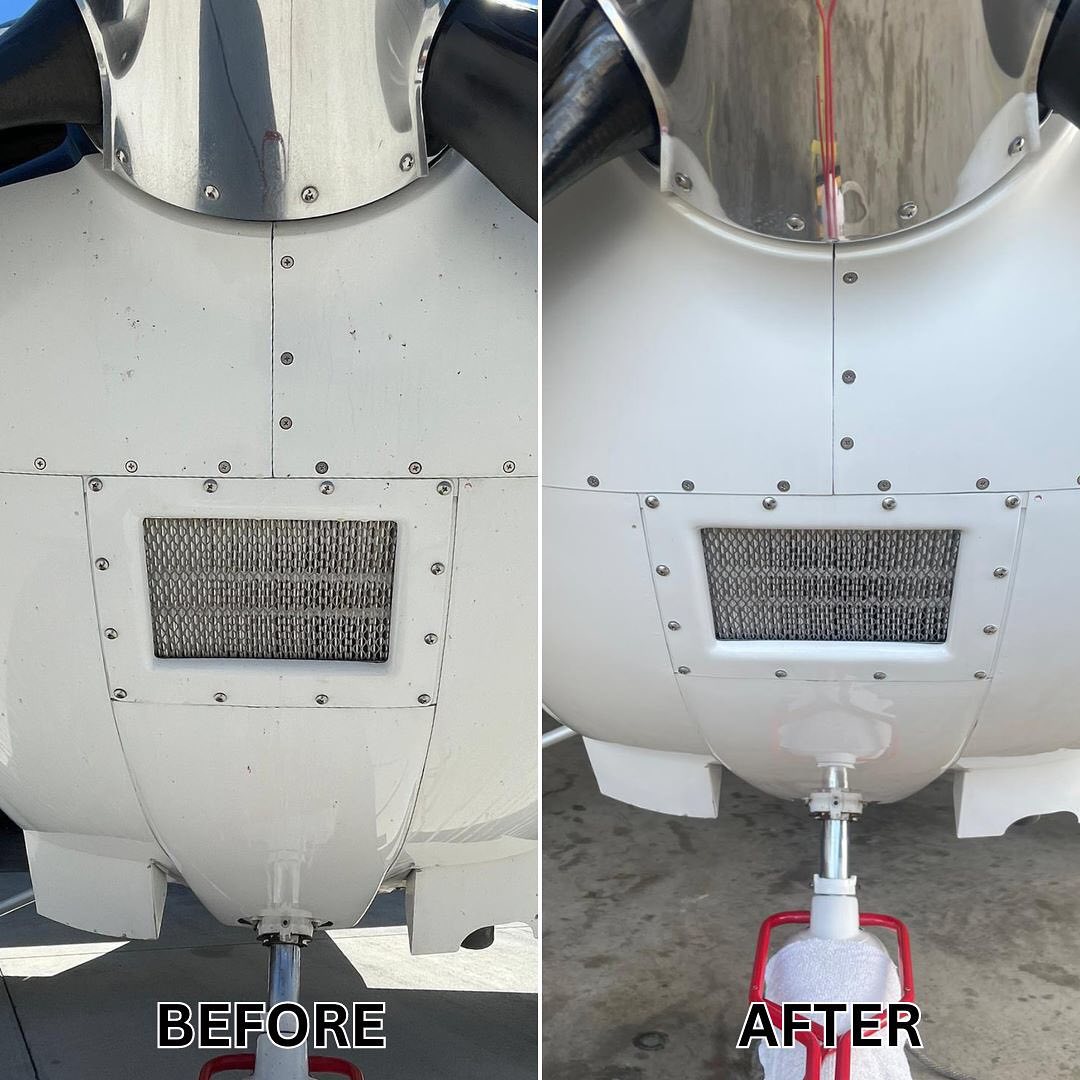 Aircraft exterior protection and finish enhancement