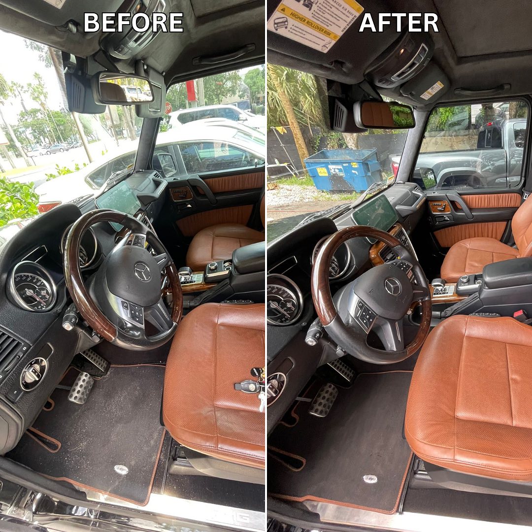 Car exterior restoration before and after