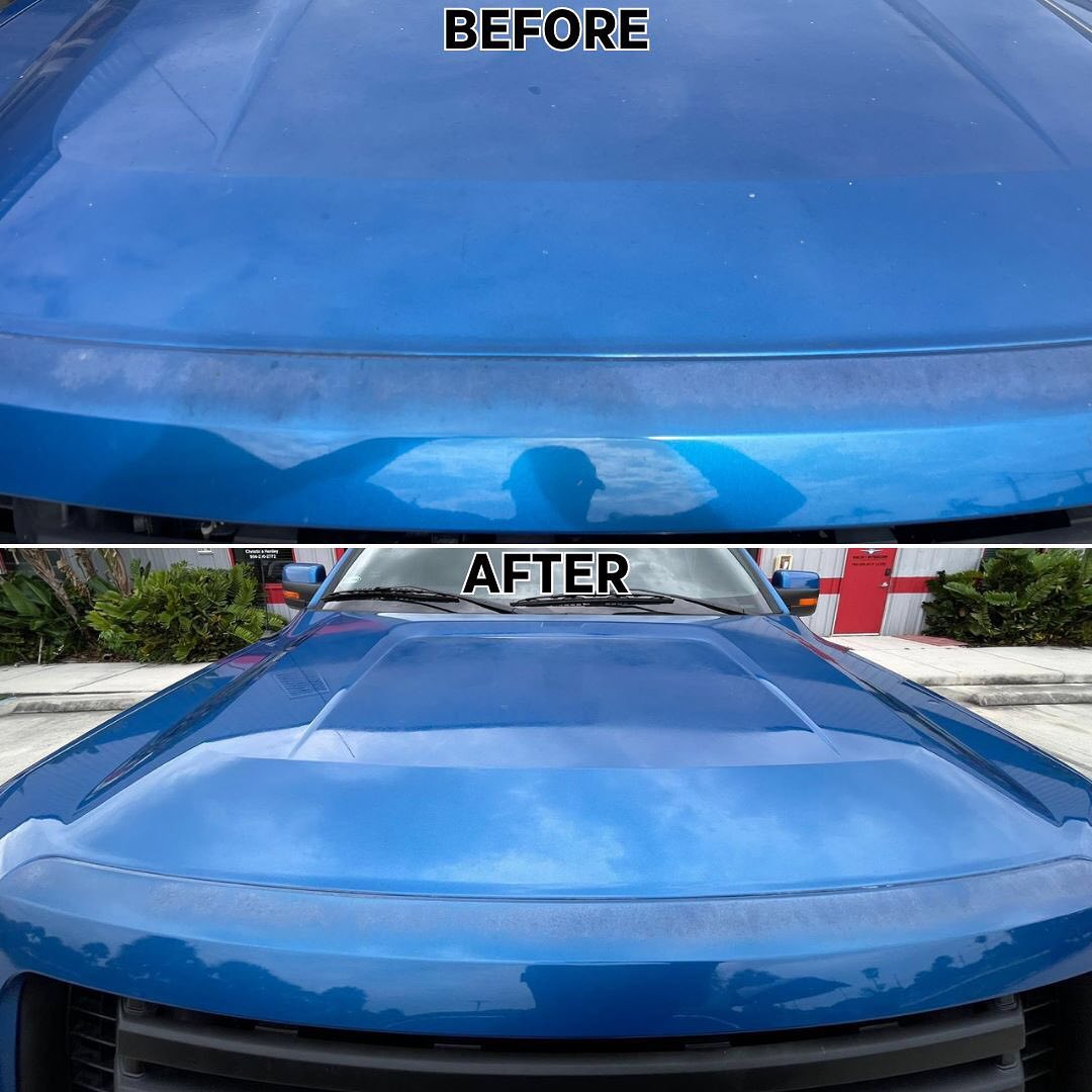 Vehicle detailing and polishing before after